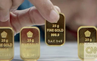 Harga Emas Antam Turun Rp11 Ribu Jadi Rp2,559 Juta