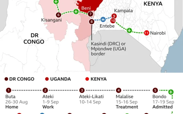 Wanita 65 Tahun Jadi Korban Kedua Ebola di Kenya