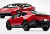 Concept Sedan Tesla Roadster Bergaya Lamborghini