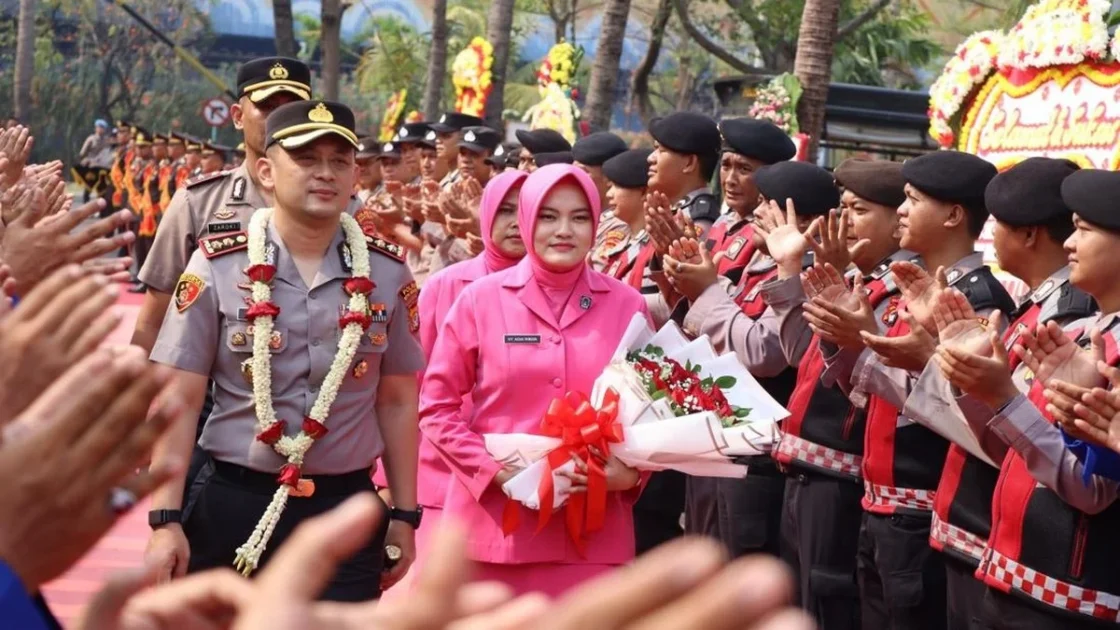Polres Kepulauan Seribu Sambut Kapolres Baru AKBP Wikha