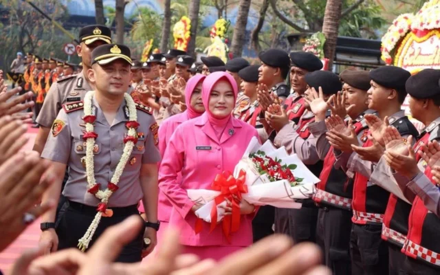 Polres Kepulauan Seribu Sambut Kapolres Baru AKBP Wikha